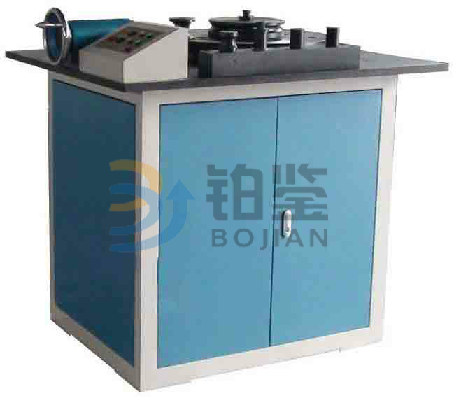 Steel tube bending tester.